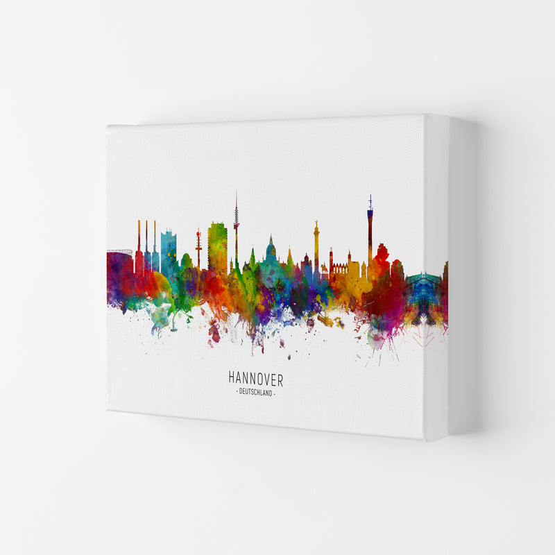 Hannover Deutschland Skyline Art Print by Michael Tompsett Canvas