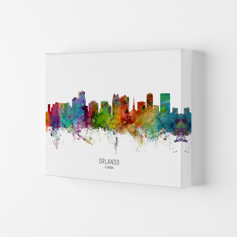 Orlando Florida Skyline Art Print by Michael Tompsett Canvas