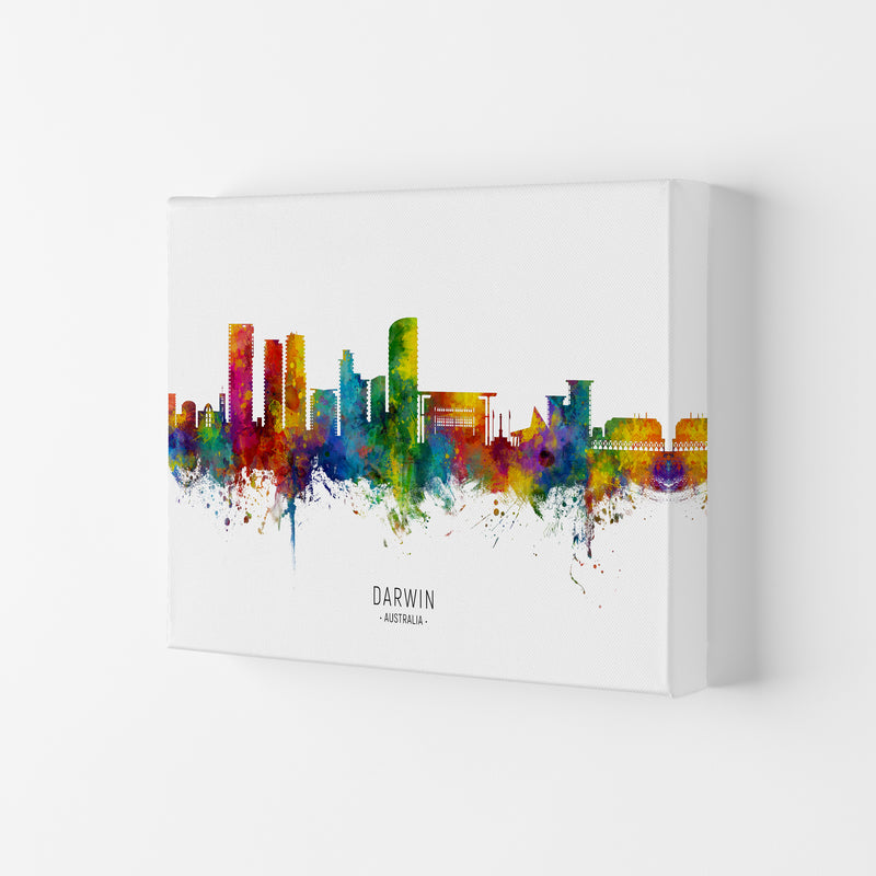 Darwin Australia Skyline Art Print by Michael Tompsett Canvas