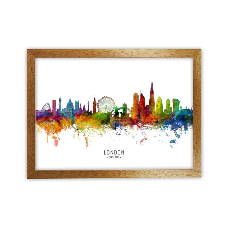 London England Skyline Art Print by Michael Tompsett Oak Grain