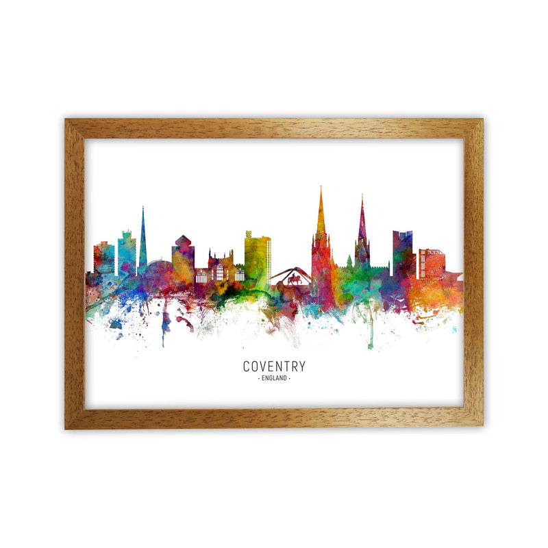 Coventry England Skyline Art Print by Michael Tompsett Oak Grain