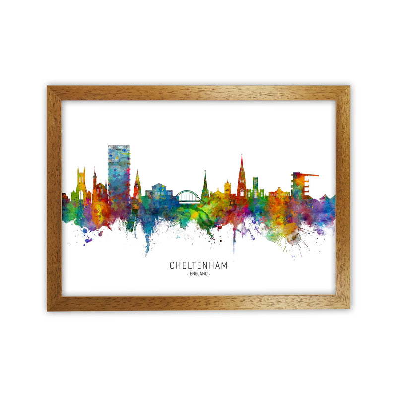 Cheltenham England Skyline Art Print by Michael Tompsett Oak Grain