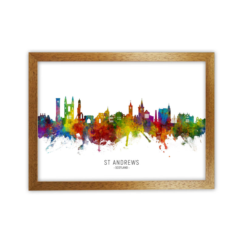 St Andrews Scotland Skyline Art Print by Michael Tompsett Oak Grain