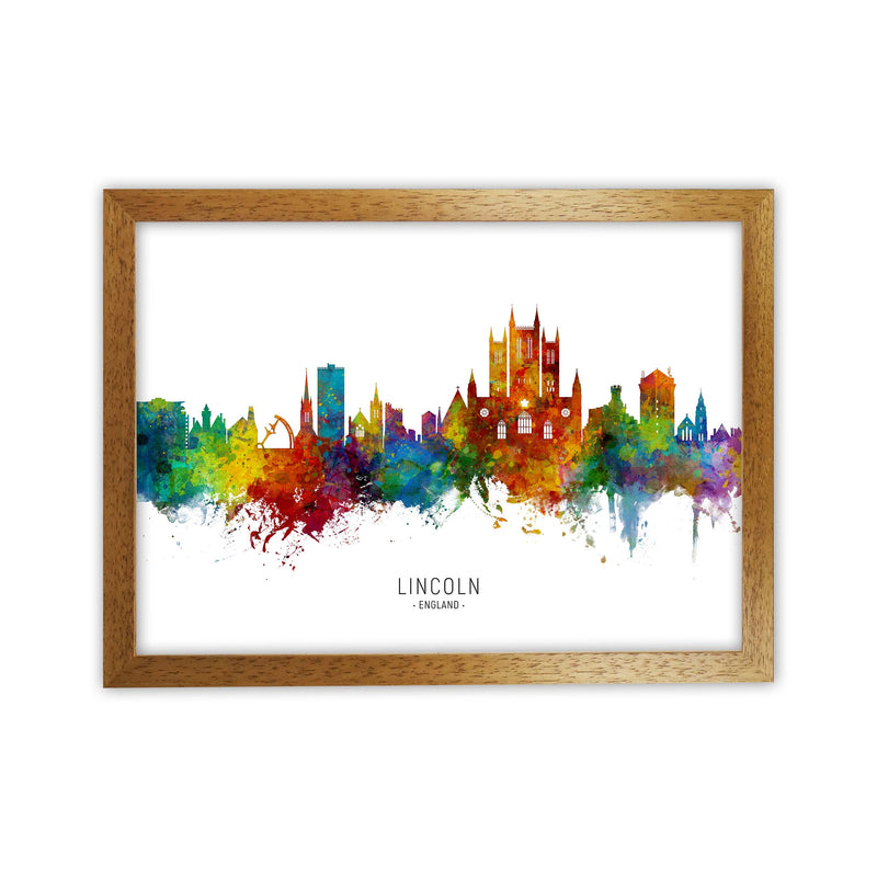 Lincoln England Skyline Art Print by Michael Tompsett Oak Grain