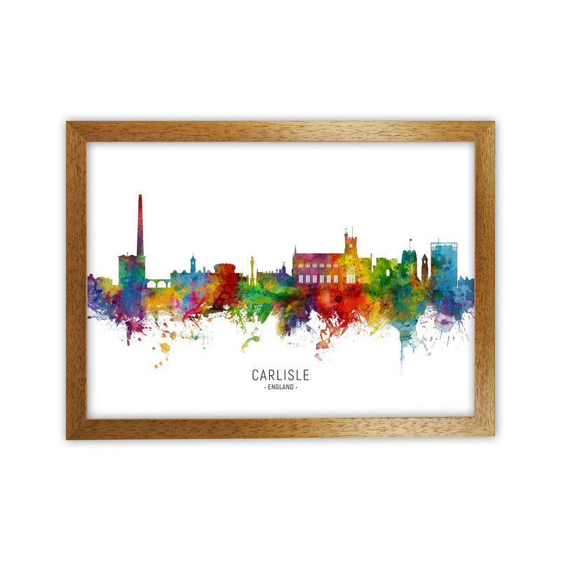 Carlisle England Skyline Art Print by Michael Tompsett Oak Grain