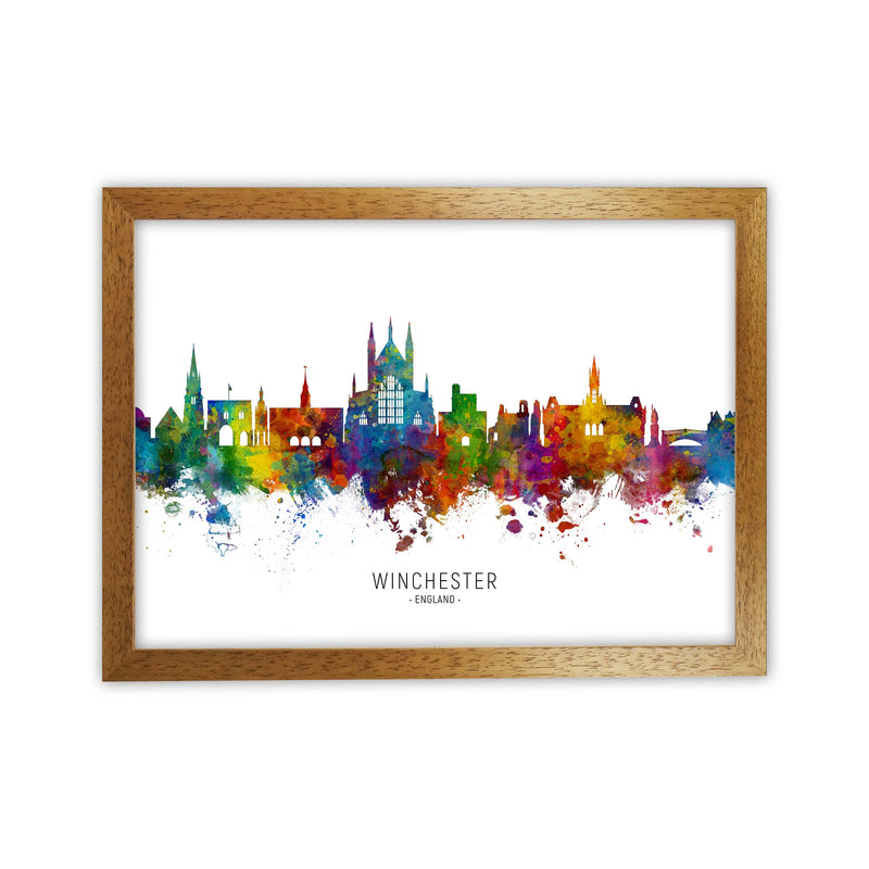 Winchester England Skyline Art Print by Michael Tompsett Oak Grain