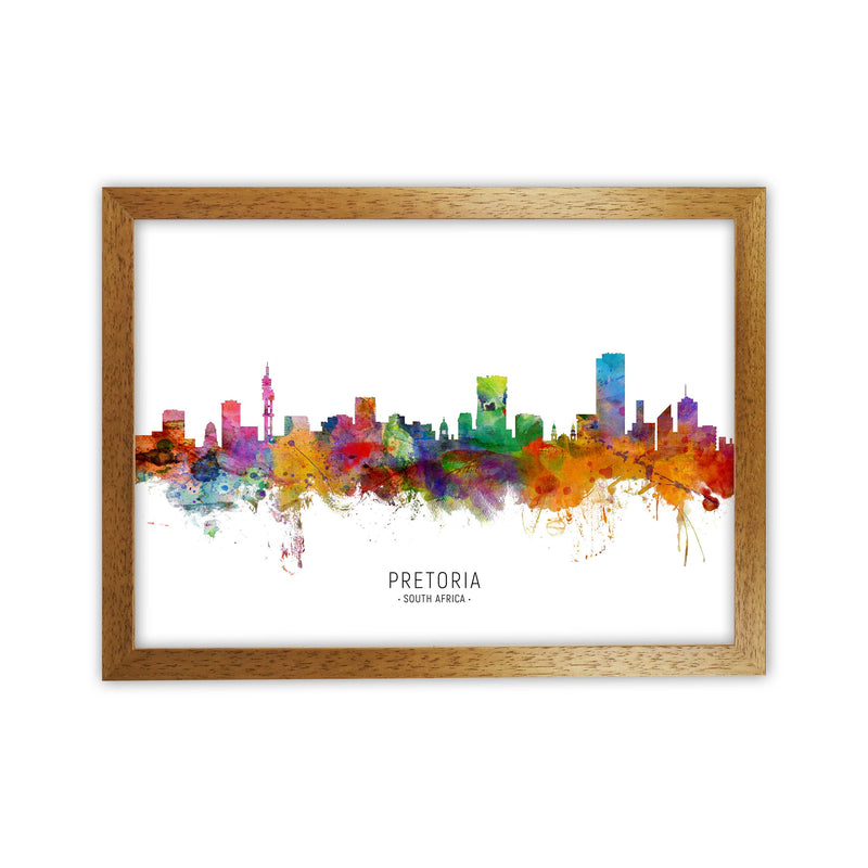 Pretoria South Africa Skyline Art Print by Michael Tompsett Oak Grain