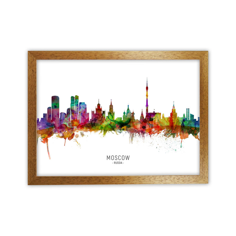 Moscow Russia Skyline Art Print by Michael Tompsett Oak Grain