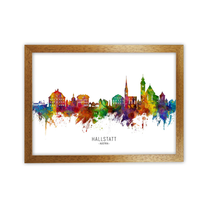 Hallstatt Austria Skyline Art Print by Michael Tompsett Oak Grain