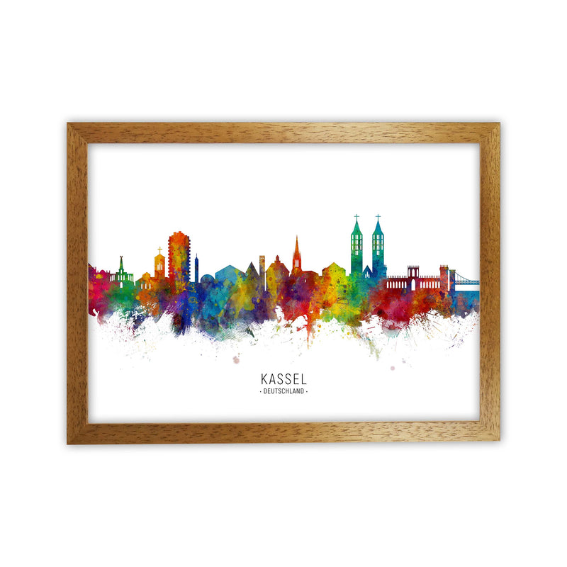 Kassel Deutschland Skyline Art Print by Michael Tompsett Oak Grain