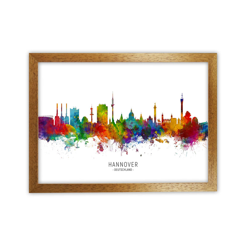 Hannover Deutschland Skyline Art Print by Michael Tompsett Oak Grain