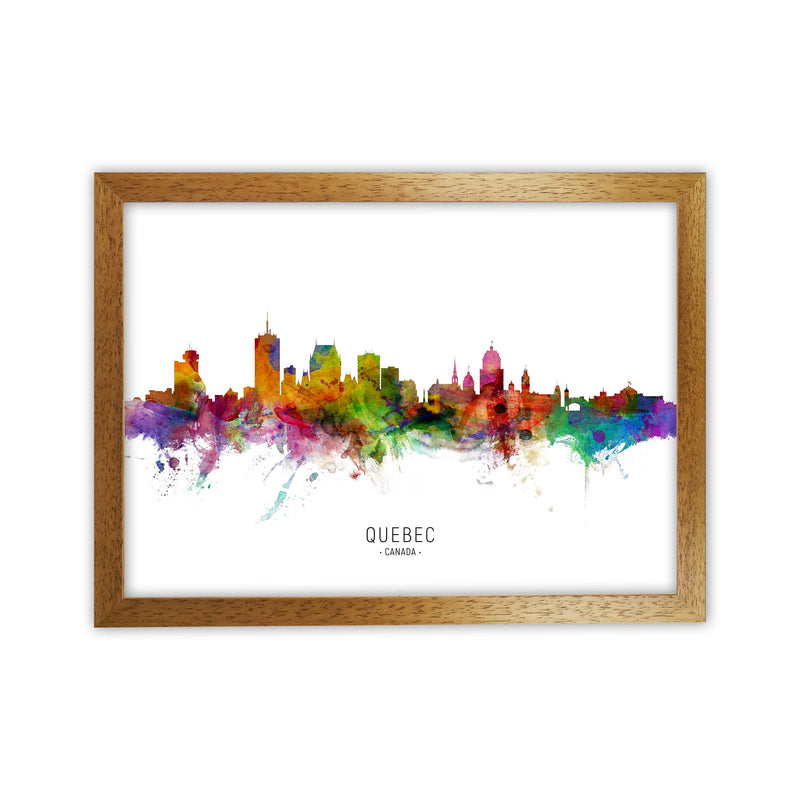 Quebec Canada Skyline Art Print by Michael Tompsett Oak Grain