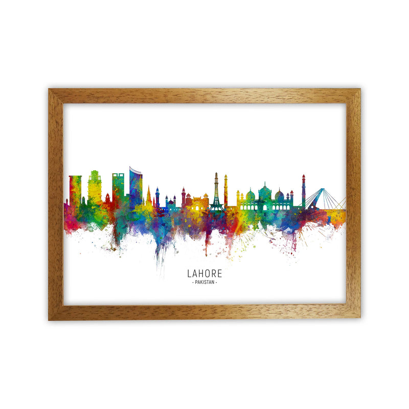 Lahore Pakistan Skyline Art Print by Michael Tompsett Oak Grain