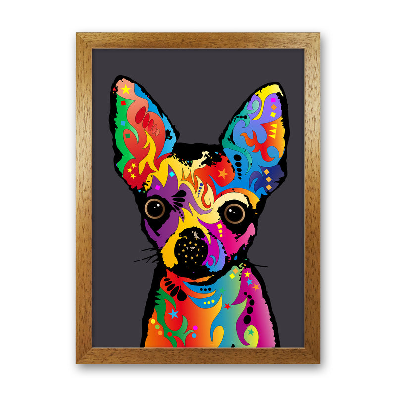 Chihuahua Dog Charcoal Art Print by Michael Tompsett Oak Grain