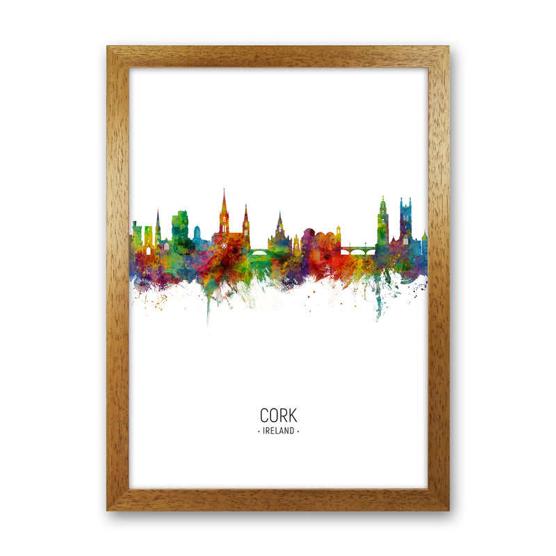 Cork Ireland Skyline Portrait Art Print by Michael Tompsett Oak Grain