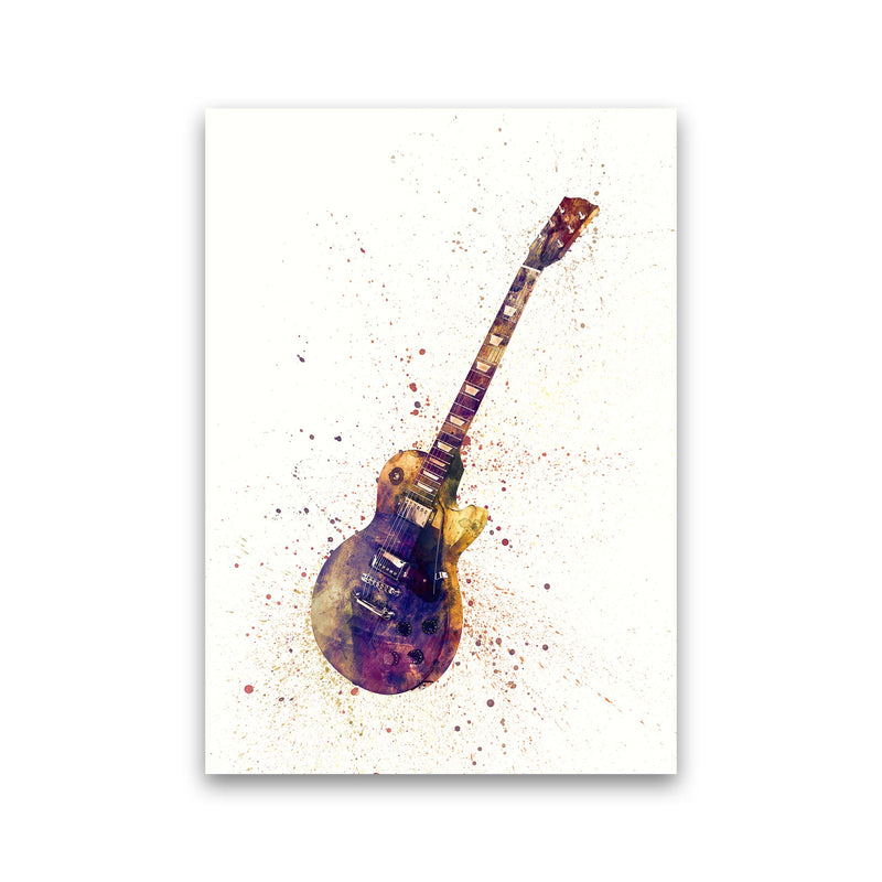 Electric Guitar Watercolour Ii Print by Michael Tompsett Print Only