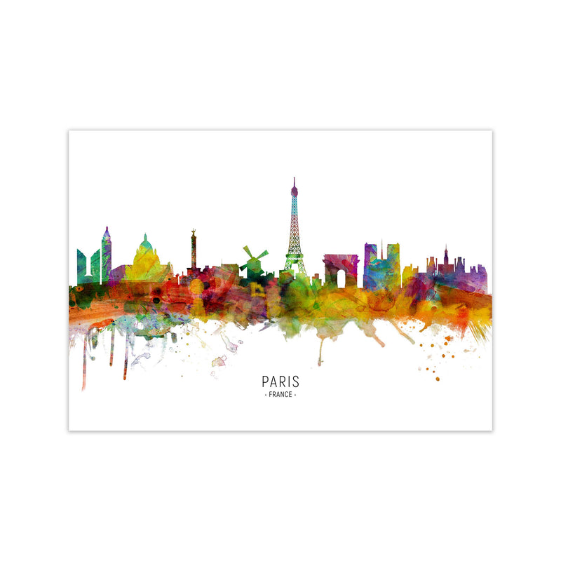 Paris France Skyline Art Print by Michael Tompsett Print Only