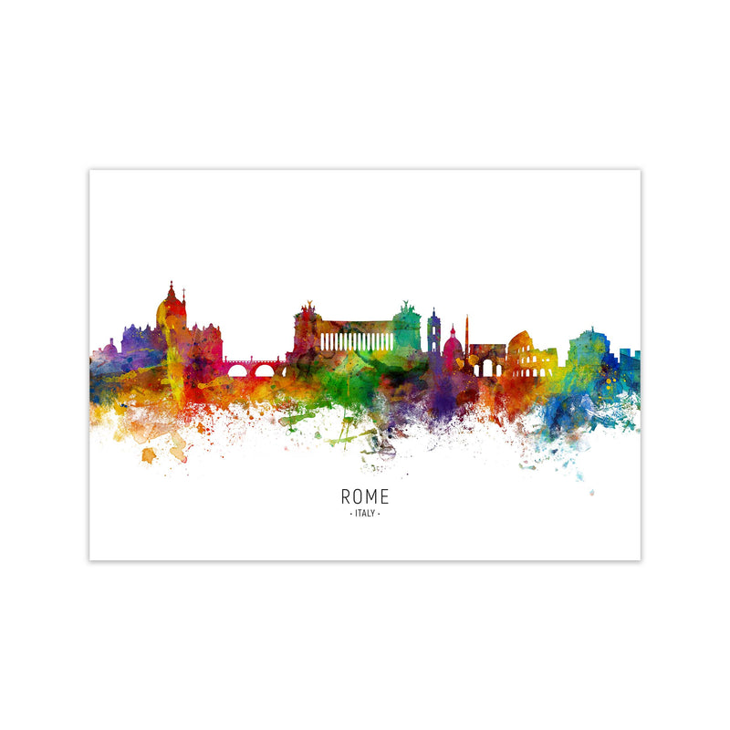 Rome Italy Skyline Art Print by Michael Tompsett Print Only