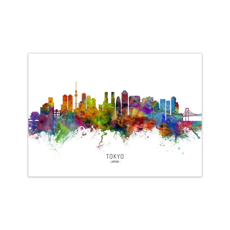 Tokyo Japan Skyline Art Print by Michael Tompsett Print Only