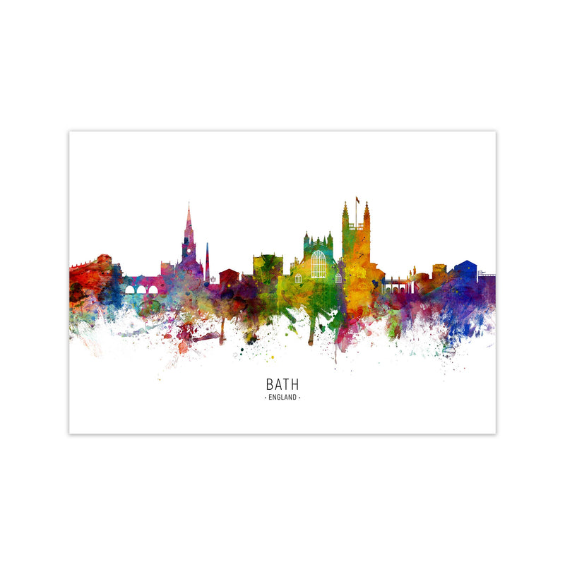 Bath England Skyline Art Print by Michael Tompsett Print Only