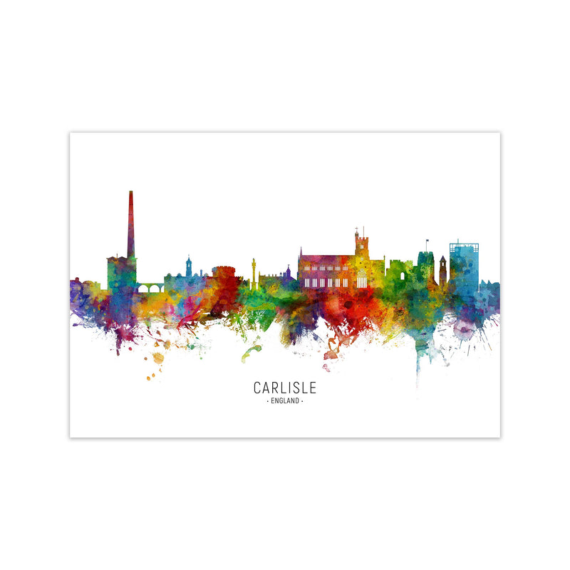 Carlisle England Skyline Art Print by Michael Tompsett Print Only