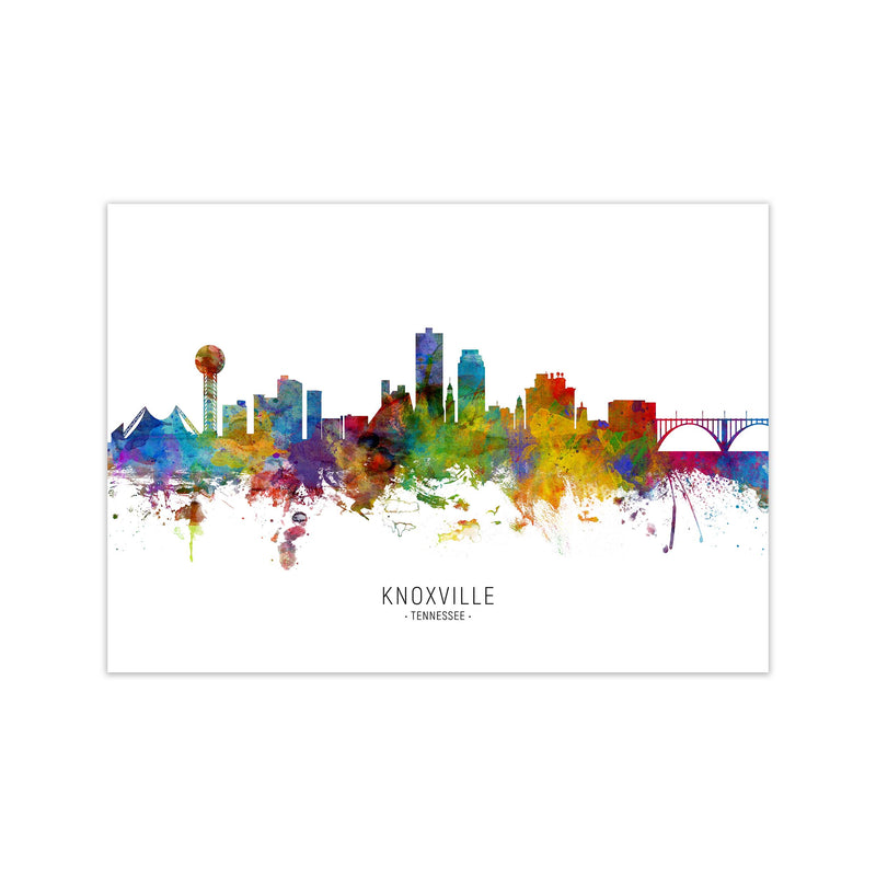Knoxville Tennessee Skyline Art Print by Michael Tompsett Print Only