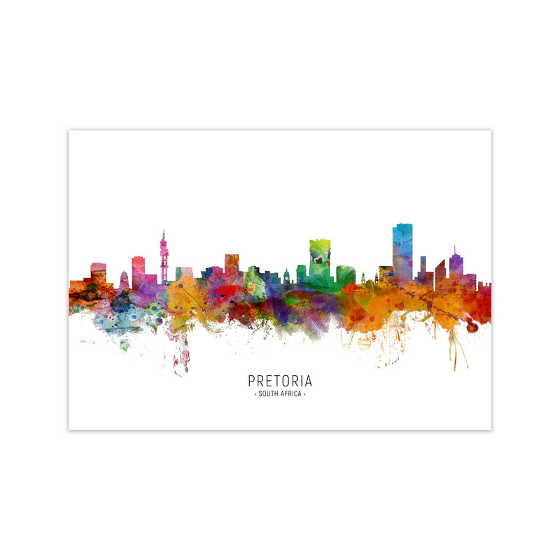 Pretoria South Africa Skyline Art Print by Michael Tompsett Print Only