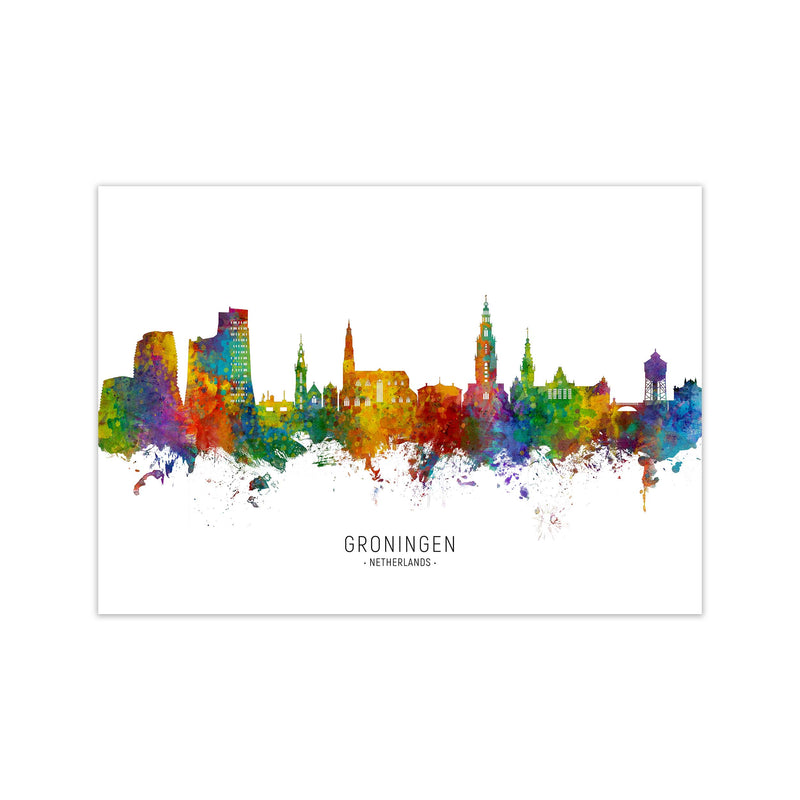 Groningen Netherlands Skyline Art Print by Michael Tompsett Print Only