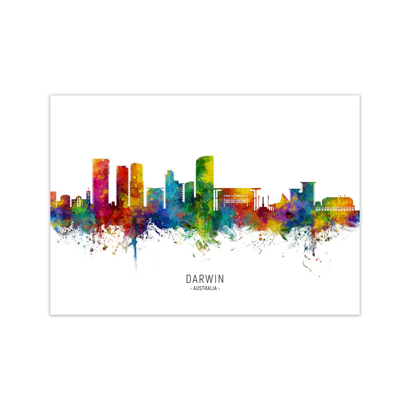 Darwin Australia Skyline Art Print by Michael Tompsett Print Only