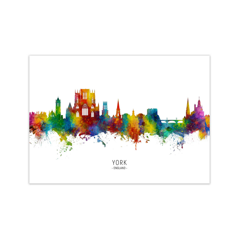 York England Skyline Art Print by Michael Tompsett Print Only