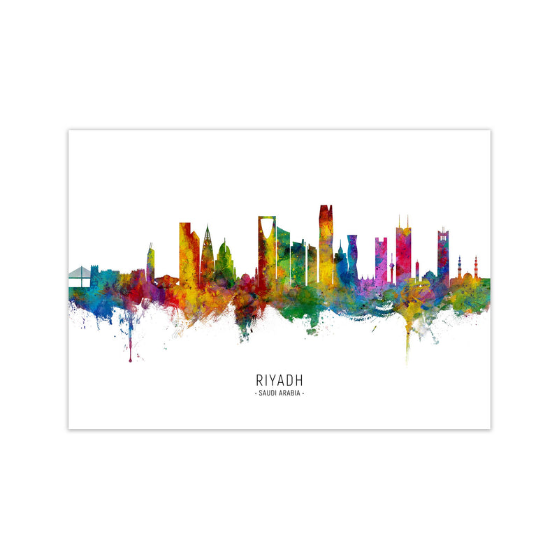 Riyadh Saudi Arabia Skyline Art Print by Michael Tompsett Print Only