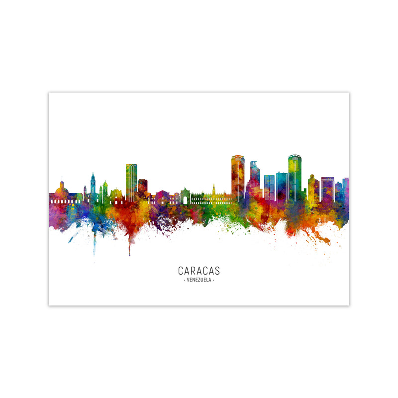 Caracas Venezuela Skyline  Art Print by Michael Tompsett Print Only