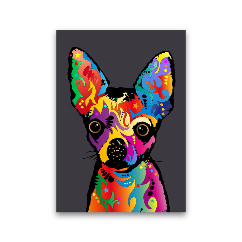 Chihuahua Dog Charcoal Art Print by Michael Tompsett Print Only