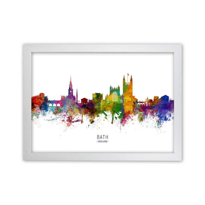 Bath England Skyline Art Print by Michael Tompsett White Grain