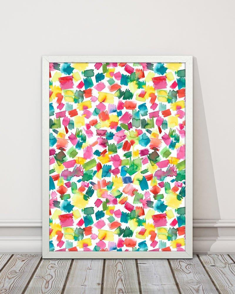 Abstract Spring Colorful Abstract Art Print by Ninola Design