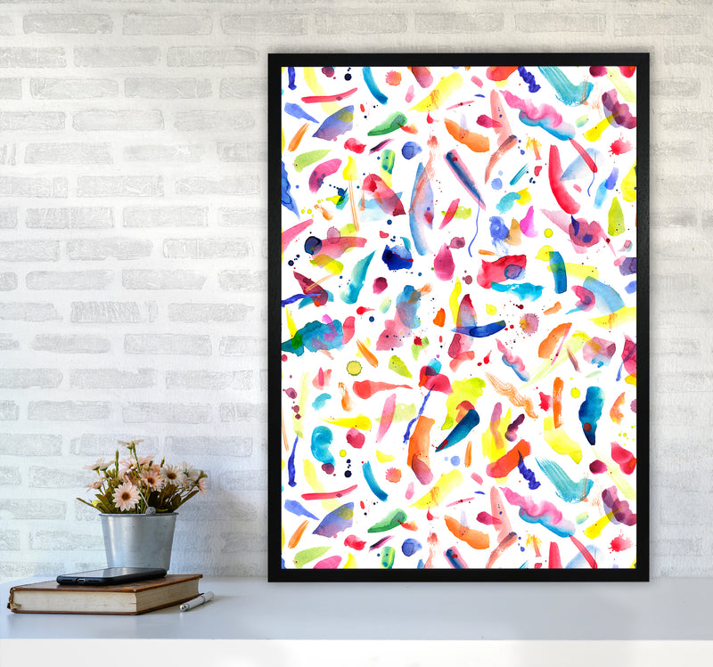 Colorful Summer Flavours Abstract Art Print by Ninola Design A1 White Frame