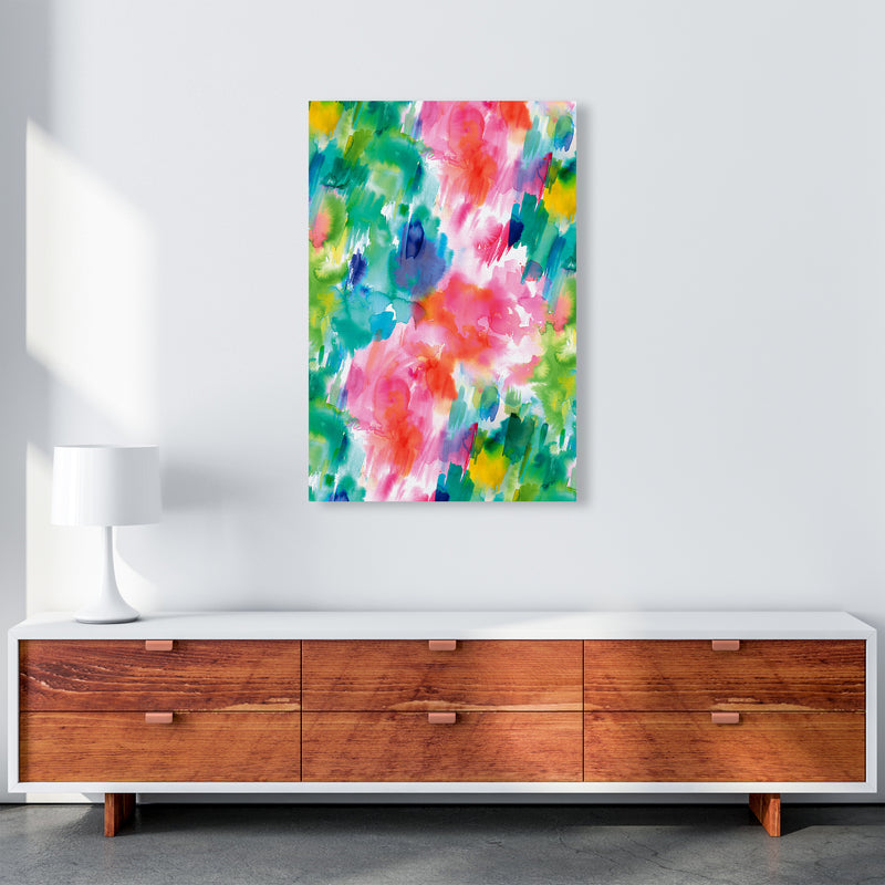 Painterly Waterolor Texture Abstract Art Print by Ninola Design A1 Canvas