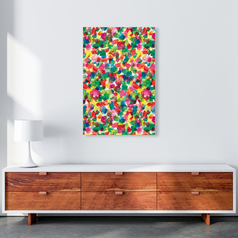 Spring Colors Multicolored Abstract Art Print by Ninola Design A1 Canvas