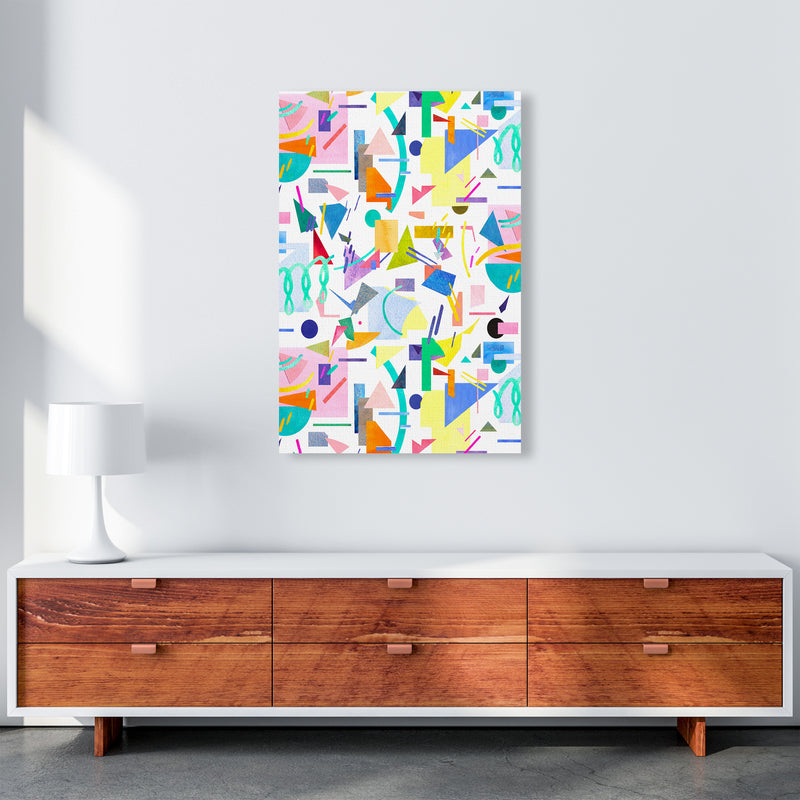 Geometric Collage Pop Abstract Art Print by Ninola Design A1 Canvas