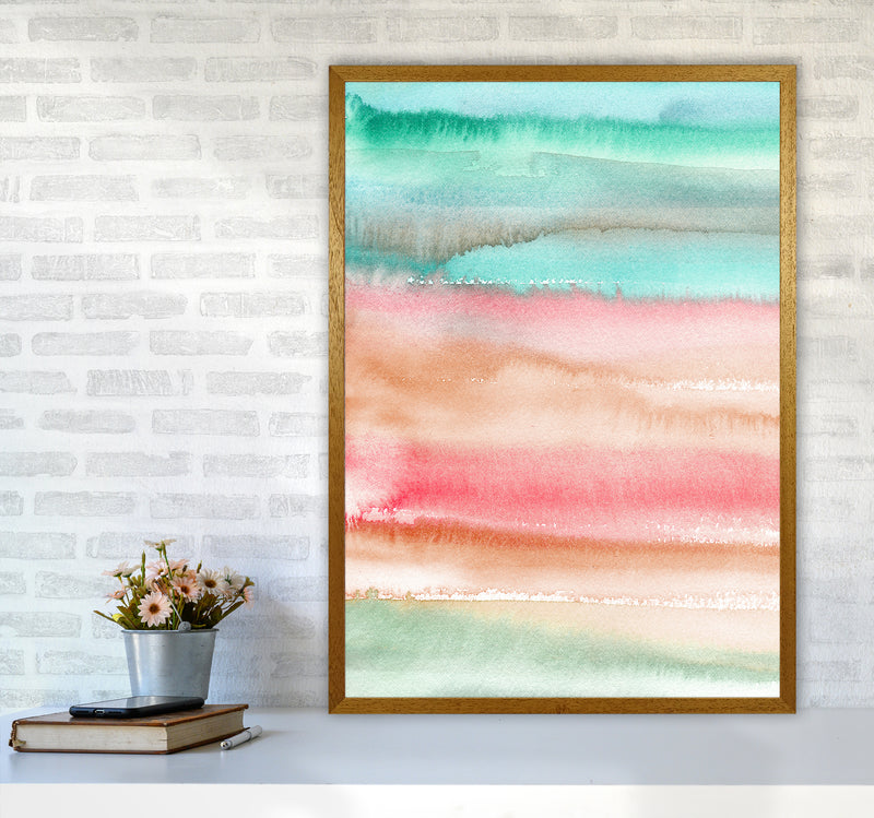 Gradient Watercolor Melon Abstract Art Print by Ninola Design A1 Print Only