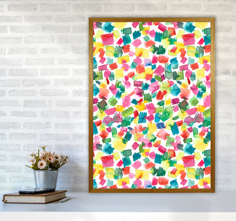 Abstract Spring Colorful Abstract Art Print by Ninola Design A1 Print Only