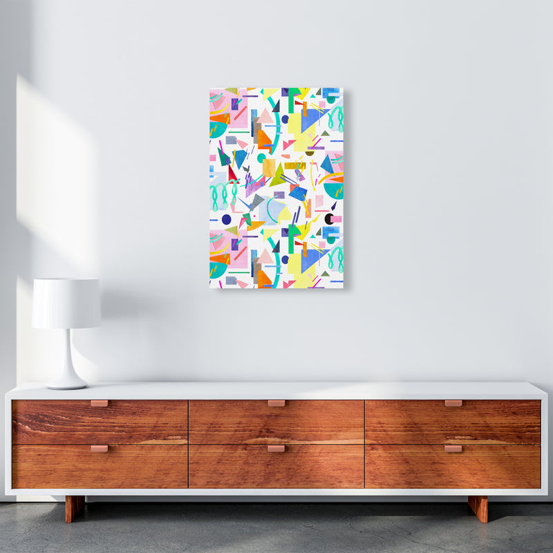 Geometric Collage Pop Abstract Art Print by Ninola Design A2 Canvas