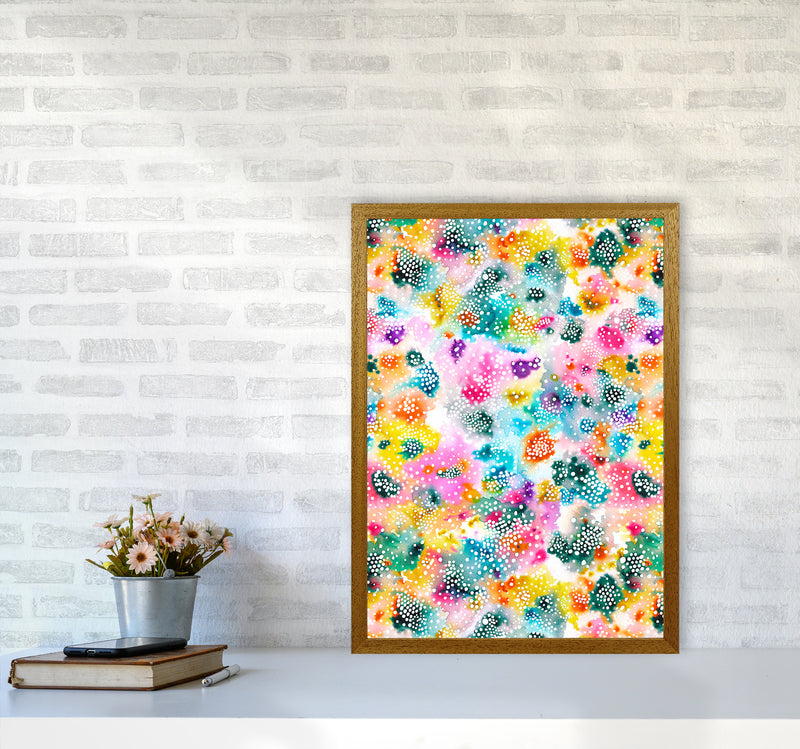 Experimental Surface Colorful Abstract Art Print by Ninola Design A2 Print Only