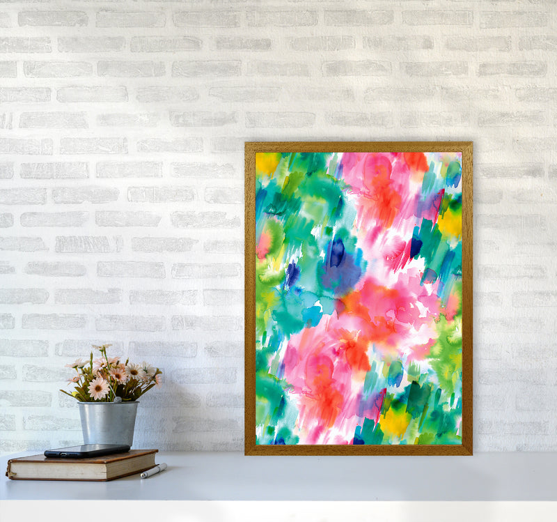 Painterly Waterolor Texture Abstract Art Print by Ninola Design A2 Print Only