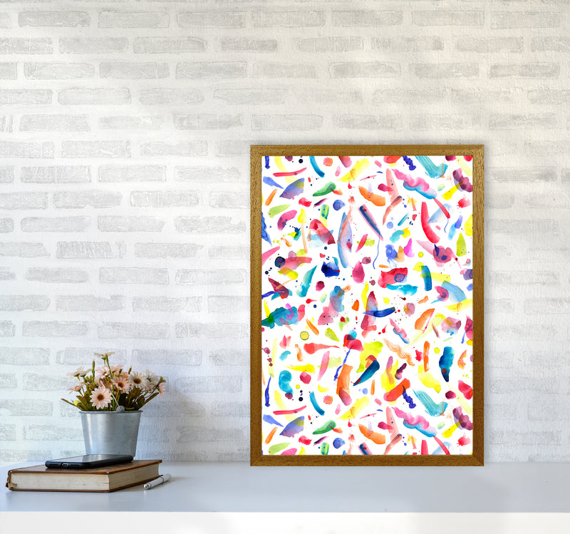 Colorful Summer Flavours Abstract Art Print by Ninola Design A2 Print Only