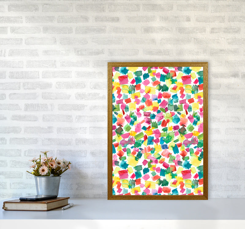 Abstract Spring Colorful Abstract Art Print by Ninola Design A2 Print Only