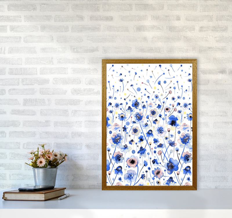 Ink Flowers Degraded Abstract Art Print by Ninola Design A2 Print Only