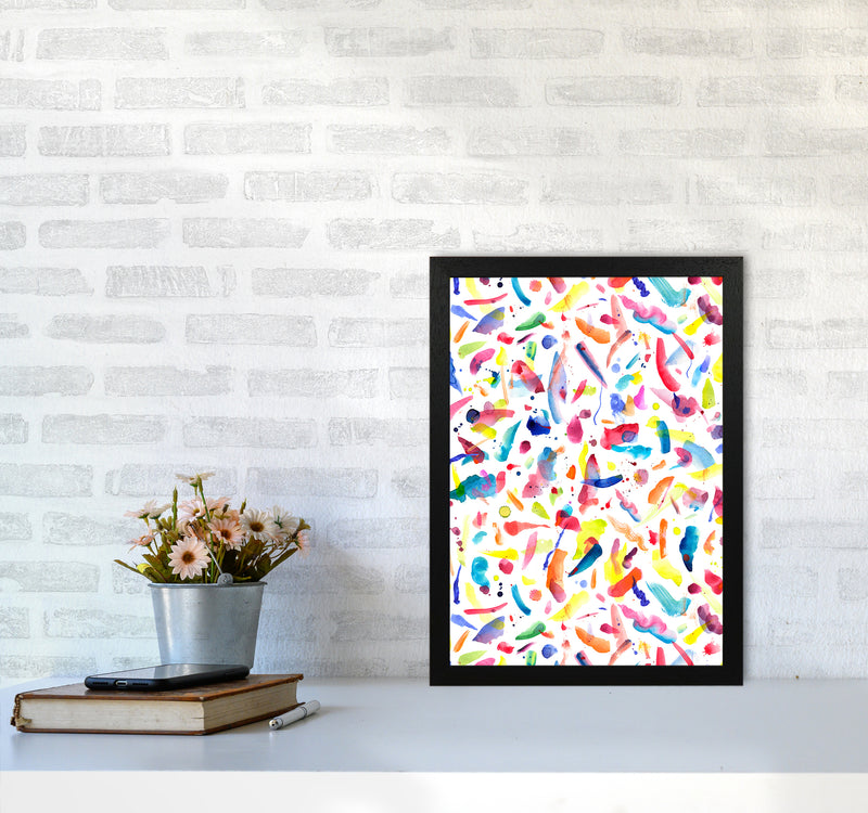 Colorful Summer Flavours Abstract Art Print by Ninola Design A3 White Frame