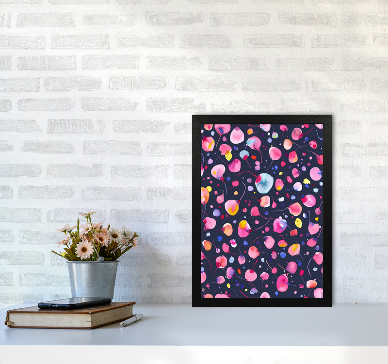 Flying Seeds Abstract Art Print by Ninola Design A3 White Frame