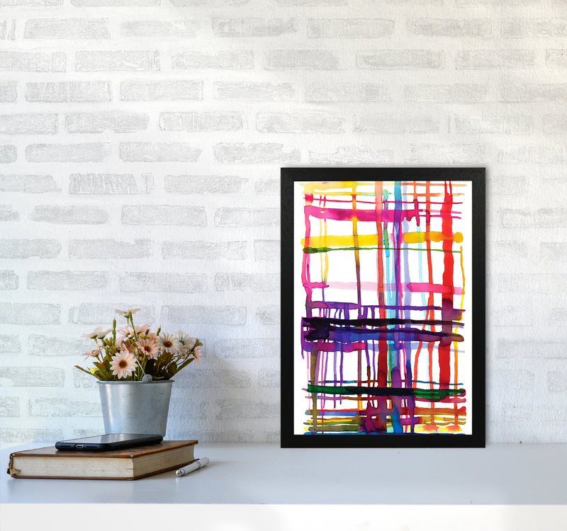 Loom Telar Abstract Art Print by Ninola Design A3 White Frame